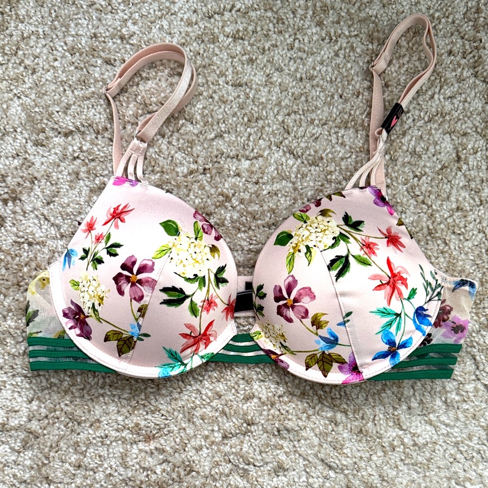 Floral Print Women's Bra